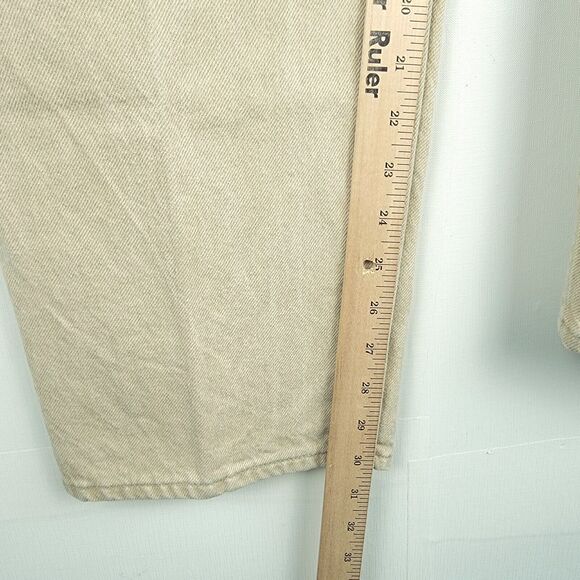Levi's 550 Jeans Size 39x30 Tan Relaxed Fit Vintage Made in USA 100% Cotton - Picture 4 of 12